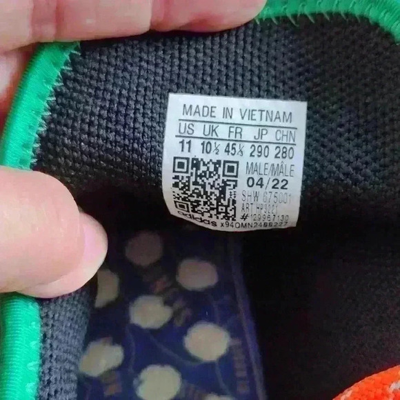 adidas Pharrell X NMD Human Race Animal Print Pulse Amber HP3221 Men's size 11 - Picture 6 of 8